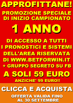 Promozione lista + sistemone a prezzo stracciato
